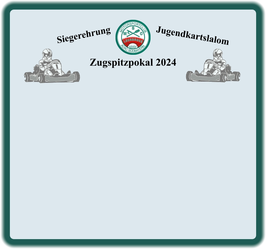 Zugspitzpokal 2024 Jugendkartslalom  Siegerehrung