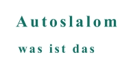 was ist das  Autoslalom