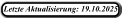 Letzte Aktualisierung: 19.10.2025