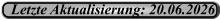 Letzte Aktualisierung: 20.06.2026