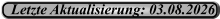 Letzte Aktualisierung: 03.08.2026