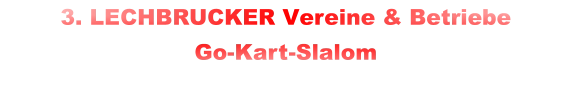 3. LECHBRUCKER Vereine & Betriebe  Go-Kart-Slalom