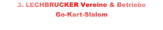 3. LECHBRUCKER Vereine & Betriebe  Go-Kart-Slalom