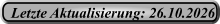 Letzte Aktualisierung: 26.10.2026