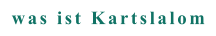 was ist Kartslalom