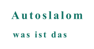 was ist das  Autoslalom